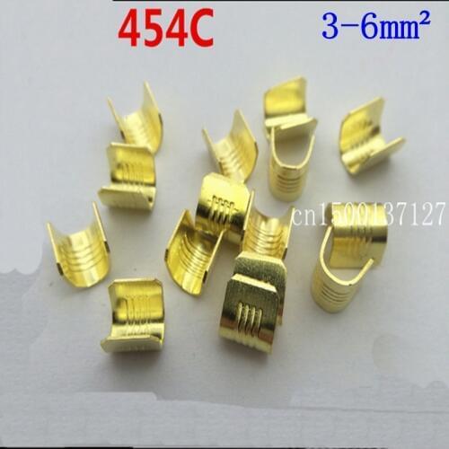 DJ454C 100pcs/lot U Type Car Wiring Harness Terminal Connectors Copper Joint Terminals for 3-6mm2 cable etc
