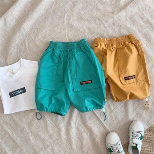 2021 Summer Boys Cool Casual Knee Length Pant Kids Children Trousers