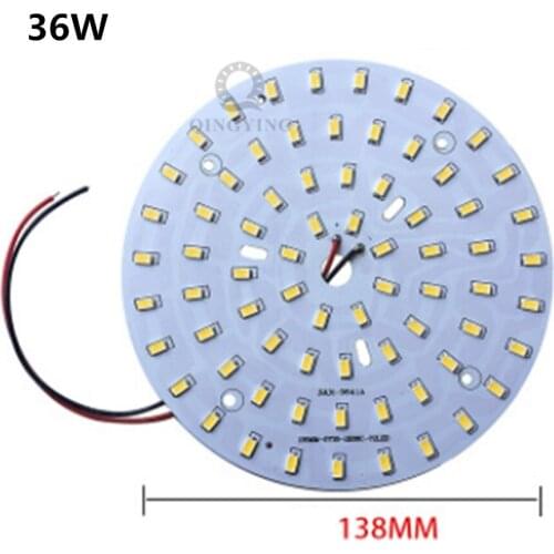36W 138mm SMD Brightness SMD Light Board Led Lamp Panel welded 20cm wire led pcb SMD 5730 lamp source For pendant crystal lamp