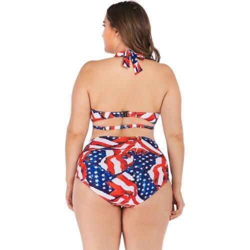 FREE SHIPPING Foreign Trade in Europe And America Plus-sized Bikini Fat Push up Large Cup WOMENS Swimsuit Olive Flower 6663