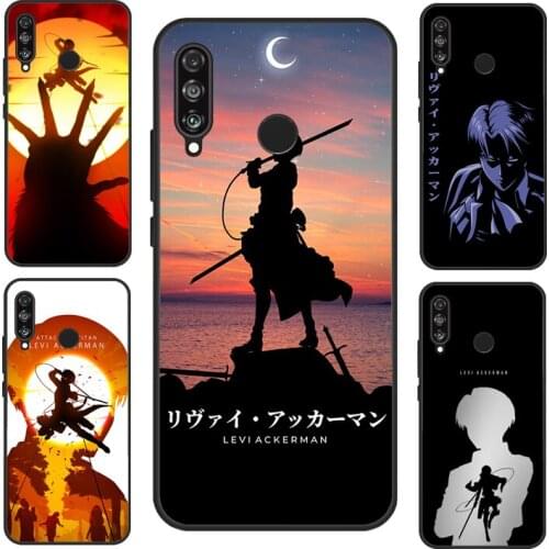Levi Ackerman Attack on Titan Case For Huawei P30 Lite P40 P20 Pro P Smart Z 2019 2021 Nova 5T Honor 10 Lite 8X 9X 10i