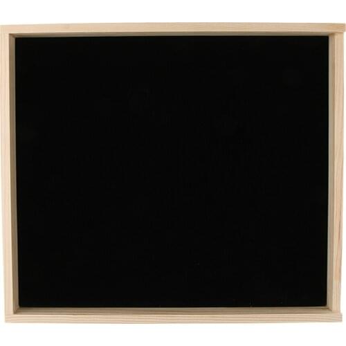 Wood Velvet Jewelry Organizer Display Trays Ring Necklace Holder Storage Showcase