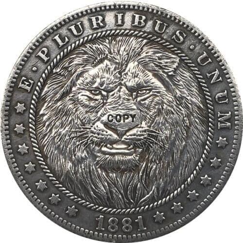 Hobo Nickel 1881-CC USA Morgan Dollar COIN COPY Type 117