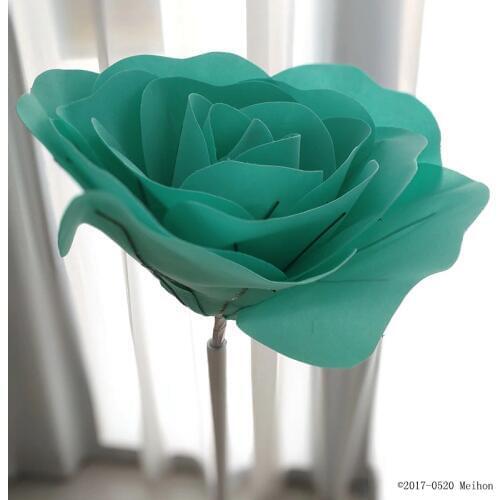 Large Foam Fake Flowers Artificial Roses Set of European Style Wedding Flower Wall Wedding Window Background Layout