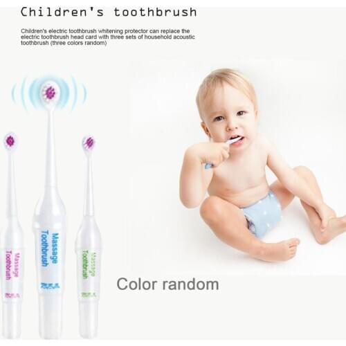Compact Size 3PCS/SET Electric Toothbrush Waterproof Battery Power Children Dental Oral Hygiene Teeth Brush