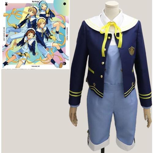 Ensemble Stars rabits Nazuna Nito Tomoya Mashiro Hajime shino Mitsuru Tenma Sailor Suit Cosplay Costume