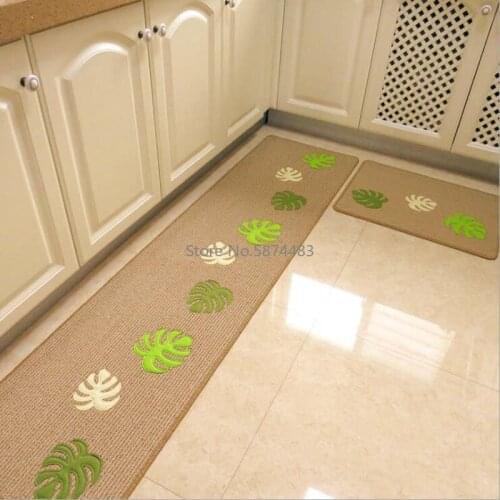 Handmade Embroidery Kitchen Mat Washable Entrance Long Door Carpet Bedside Hallway Rugs Non-slip Window Balcony Footcloths