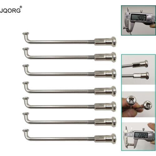 304 Stainless Steel 8G Diameter 4.0 mm J-bend Equal Diameter Lighting Sliver Color Motorcycle Spokes With 22 mm Brass Nipples