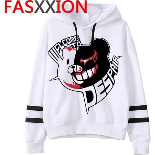 Kawaii Danganronpa V3 Ouma Kokichi Graphic Hoodies Men Funny Japanese Anime Streetwear Harajuku Cartoon Unisex Sweatshirts Male