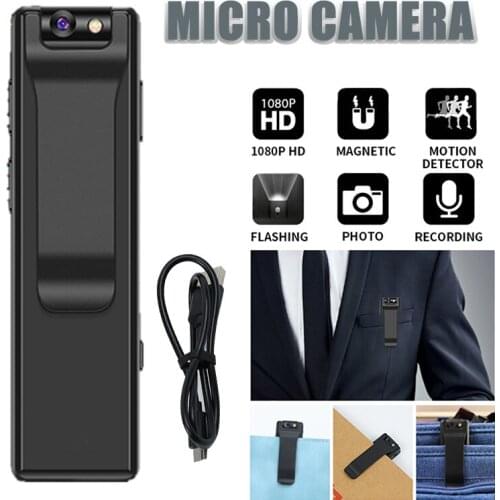 Mini Pen Clip 1080P HD Camera DVR Recorder Home & Office Security Cam 130 Degree Wide Angle Camcorders Supports up to 128 GB