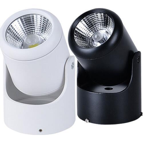 COB 7W 10W 15W 20W LED Downlights Surface Mounted Downlight Ceiling Spot light Angle-adjustable+ AC110/220V Driver