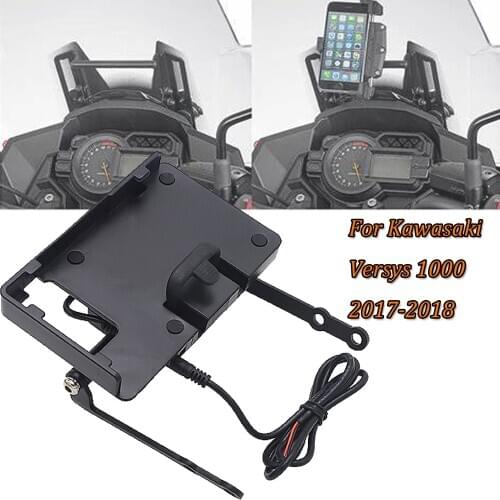Motorcycle Mobile Phone GPS Navigation Bracket Mounting Bracket For Kawasaki Versys 1000 VERSYS1000 2017-2018