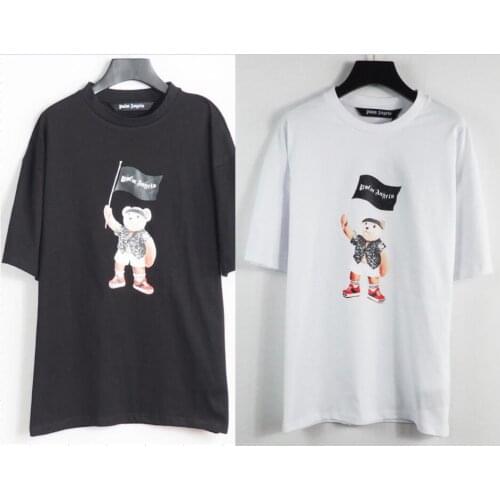 Cartoon Little Bear Palm Angels Men Women Unisex Lovers Style Fashion Cotton Short Sleeve Round Neck T Shirt Boyfriend Gift