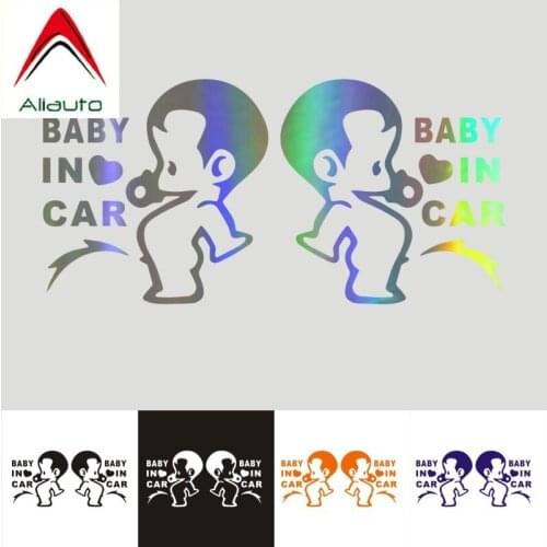 Aliauto Personality Stickers JDM Child Boys Baby In Car Motorcycles Decoration Waterproof 3D Decal Automobile Styling,12cm*12cm