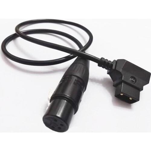 NCHTEK 2Pin D-Tap To Din 4Pin XLR For Power Supply Battery Adapter Cable, Dtap Cable DC12V About 50CM/Free Shipping/1PCS