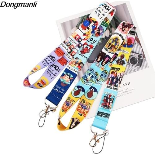 P5715 Dongmanli Friends TV Show Lanyard Keychain ID Card Pass Gym Mobile Phone USB Badge Key Ring Holder Neck Straps