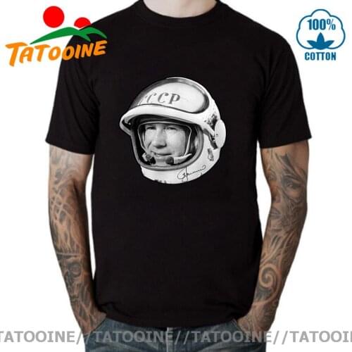 Tatooine Russian CCCP Space Astronaut Alexei Leonov T shirt Russia USSR Hero Funny T-shirt Soviet Union Space Programme Tee Tops