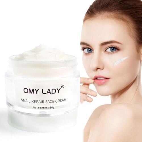 Repairing Face Cream Snail Essence Skin Care Cream Dark Spots Acne Remove Anti-aging Moisturizer Nourishing Whitening Cream 50g