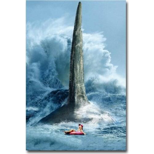 The Meg Movie 22 Silk Fabric Wall Poster Art Decor Sticker Bright