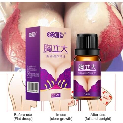 10ml Up Size Breast Enlargement Oil Promote Female Hormones Brest Enhancement Oil Bust Fast Growth Boobs Firming Chest Care Body