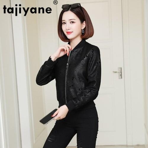 100% Coat Sheepskin Female Real Leather Jacket Women Clothes 2021 Womens Montone Print Genuine Leather Jackets 160223