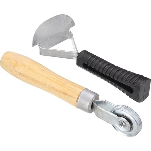 2pcs Tire Repair Patch Stitcher Roller Car Bearing Tyre Tube Patch Roller Liner Scraper Puncture Repairing Tool