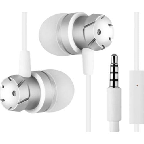 3.5mm Plug In Ear Earbuds Earphone with Mic Noise Cancelling Headphones HIFI Earphones Headsets for iPhone Samsung Laptop PC