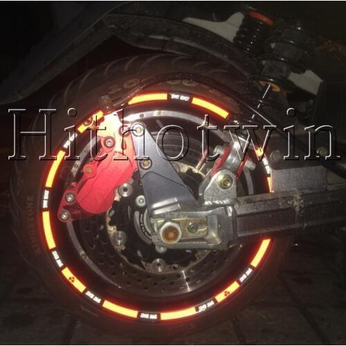 7 colors for SUZUKI Car Styling Wheel Sticker Reflective Rim 4PCS Tape Motorcycle Accessories
