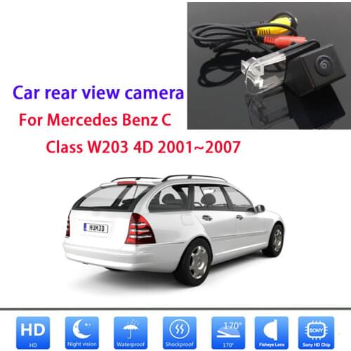 Car reversing camera For Mercedes Benz C Class W203 4D 2001 ~ 2007 Reversing Camera Full HD night vision