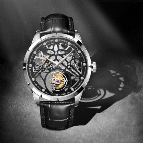 Mens Skeleton Automatic Mechanical Watches Tourbillon Male Luxury Brand AESOP 2021 Sapphire Crystal 10Bar Waterproof Wirstwatch