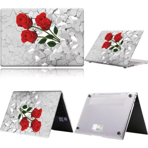 3D Art-rose Laptop Case For Huawei MateBook 13/13 AMD Ryzen/14/D14/D15/X 2020/X Pro/Pro 16.1/Honor MagicBook 14/15 New PC Shell