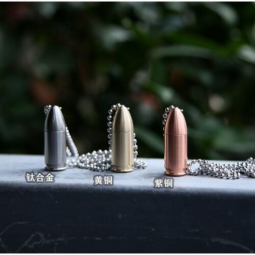 EDC Titanium Alloy Copper Brass Screwdriver Sealed Container Capsule Portable Outdoor Multi-functional Gear Pocket Tools