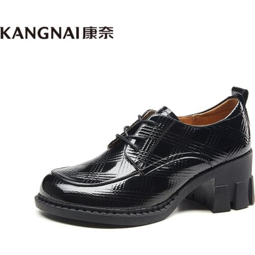 KANGNAI Leather Pumps