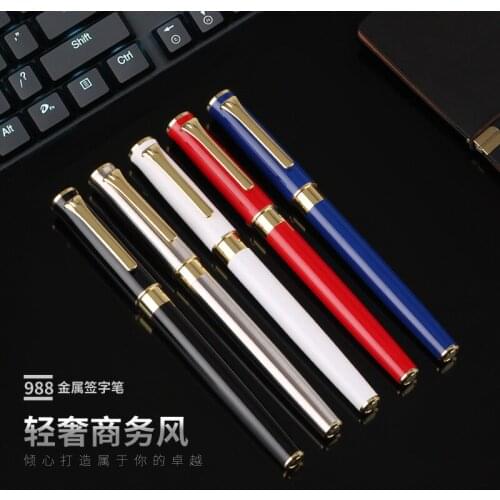Metallic neuter pen pearl fountain pen business advertising gift pen