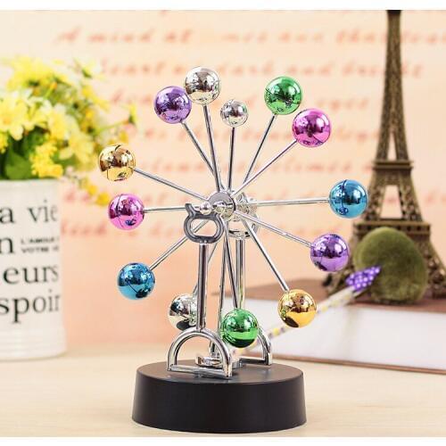 Multicolour celestial orbital perpetuation instrument, creative physical model small pendulum, exquisite handicraft decorations