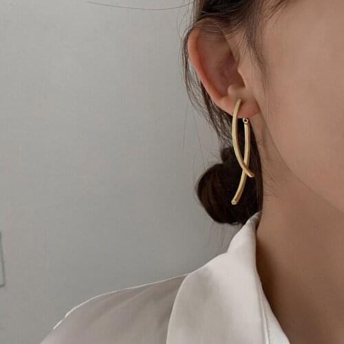 Trendy Woman Earring Copper Tube Long Tassel Pendent New Temperament Female Jewelry Accessories Light Luxury Women Earrings