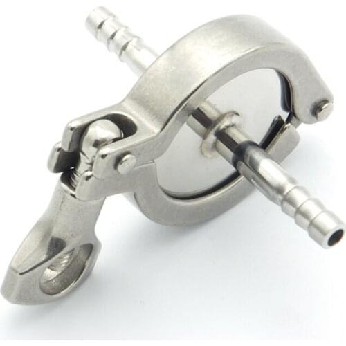 304 Stainless Steel Sanitary Pipe Fitting Set 19mm Hose Barb Ferrule + 3/4" Tri Clamp + Silicon Gasket For Home Brew