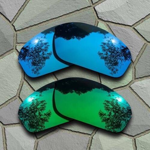 Sky Blue&Jade Green Sunglasses Polarized Replacement Lenses for Oakley Half Wire 2.0