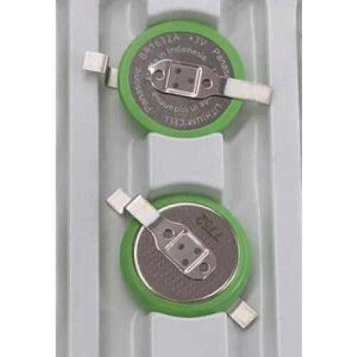 2pcs/lot New For Panasonic BR1632A 3V with SMD Foot Button Wide Temperature BR1632A/FAN Battery 125 Degree High Temperature