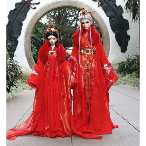 1/3 BJD Clothes Ancient Costume Hanfu Fairy Dress Outfit for BJD/SD SD13 Big Girl or SSDF Strong Uncle Doll Accessories C1089