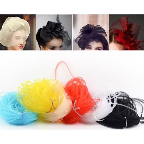 4mm Plain Tubular Crinoline Crin Veiling Horsehair Millinery Hats Fascinators Braid Trimming