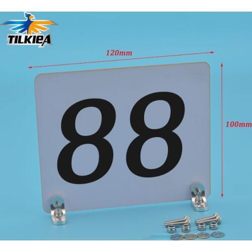 Rc Boat Competition Number Plate Serial Number Board Block With Mount Screw