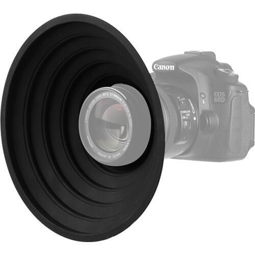 Silicone Camera Lens Hood for Nikon Canon Sony Camera Lens Take Reflection-Free Photos Video Camera Lens Hood Dia 50/70mm