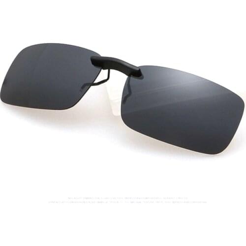 New Unisex Polarized Clip On Sunglasses Near-Sighted Driving Night Vision Lens Anti-UVA Anti-UVB Cycling Riding Sunglasses Clip
