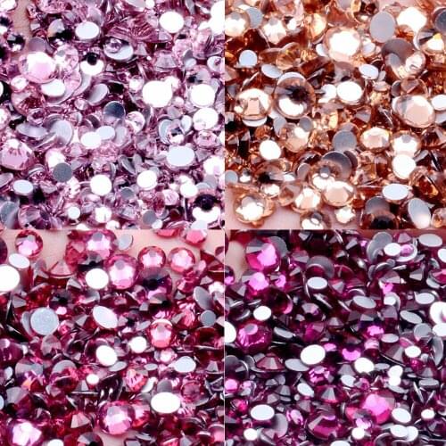 Glass Crystal Rhinestones Nail Art Gems Stones Strass Non Hotfix ss3-ss34 And Mixed For Naill Diamonds Glitter Decoration
