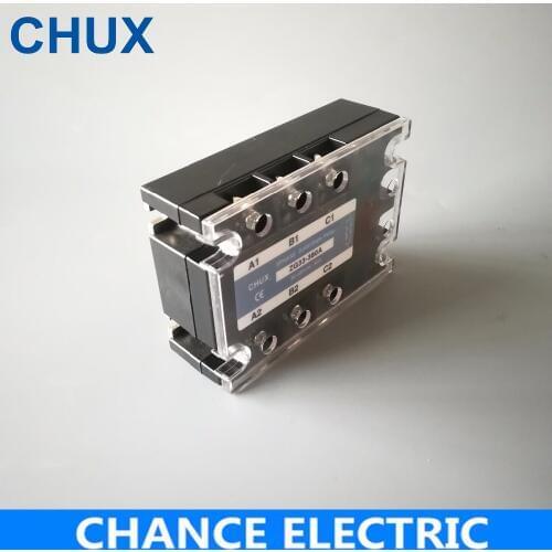 Three Phases Solid State Relay 80A AC control AC 70-280VAC to 90-480VAC Free shipping SSR 80AA