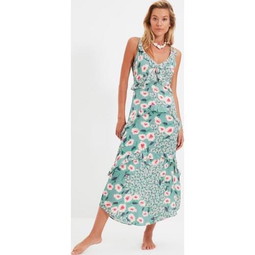 Цветочные летние платья TRENDYOLMİLLA China At AliExpress