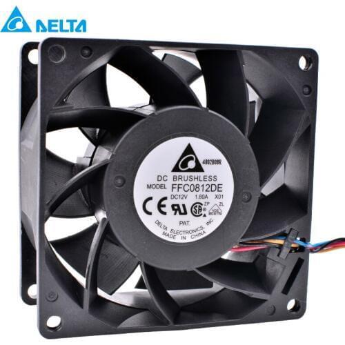 COOLING REVOLUTION FFC0812DE 8cm 80mm fan 8038 12V 1.80A Dual ball 4-wire PWM temperature control 8CM air flow cooling fan