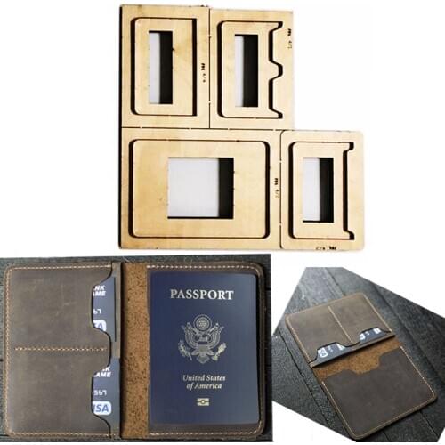 Japan Steel Blade Die Cutter Leather Template Passport Wallet Gift for man Passport Holder Punch Hand Tool Cut Knife Mould