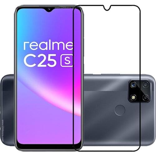 Full Cover Screen Protectors For Realme C25s C25 C21 C20 C17 C15 C11 V15 V13 V11 Scratch Proof Protective Film Tempered Glass